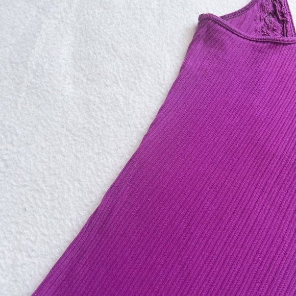 Aritzia Talula Babaton Vintage Fuchsia Pink Tank Top Cami Racerback Cotton Sz XS - Picture 10 of 16